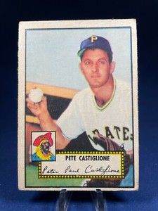 1952 Topps Baseball Card Pete Castiglione #260 Pittsburgh Pirates