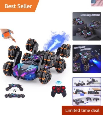 Ultimate 8-Wheel Gesture-Controlled RC Stunt Car for Thrilling Adventures - Image 1 of 4