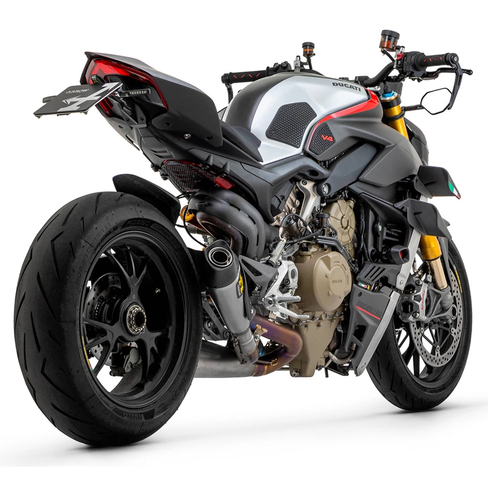 KIT ESCAPE ARROW PARA DUCATI PANIGALE V4 2018 > 2022 WORKS TITANIO CARBY RI - Imagen 1 de 3