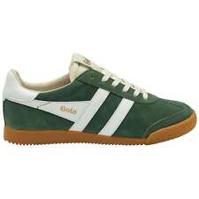 Gola Elan Ladies Evergreen/White Leather Lace Up Trainers