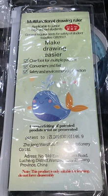 Regla de dibujo multifuncional herramienta de medición dibujo arte circular geométrico Foto 1 de 4