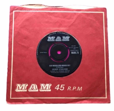 A162 Ooh Wakka Doo Wakka Day, Gilbert O'Sullivan, 7"Single Excellent Condition - Image 1 of 4
