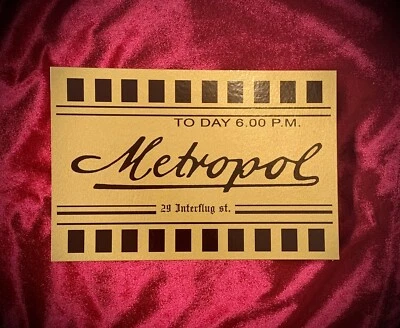 Demons Replica Metropol Ticket Prop - Image 1 of 4