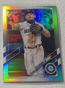 KYLE SEAGER / 2021 Topps Chrome / SILVER REFRACTOR / #113 / Mariners - Picture 1 of 2