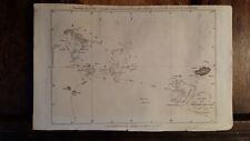 1785 ANTIQUE MAP CHART OF THE FRIENDLY ISLANDS - TONGA - CAPTAIN COOK 1777 HOGG
