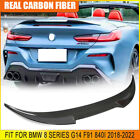 Dry Carbon Rear Trunk Spoiler Wing Lip For BMW 8 Series G14 F91 840i 2018-2022