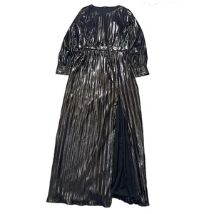 Kleid The Population Holly Damen Langarm Cocktailkleid Plisse Urlaub XL - Bild 1 von 15