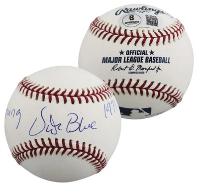 BAS de béisbol Athletics Vida azul "71 Cy Young, 71 MVP" firmado OAL #BU43406 Foto 1 de 4