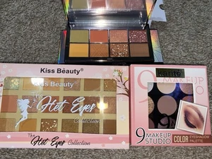 Lot Of 3 Eyeshadow Palettes New With Boxes Super Pretty Great Palettes - Picture 1 of 3
