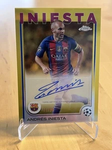 Topps UCC Cromo 24/25 Andres Iniesta/50 Automático - Imagen 1 de 2