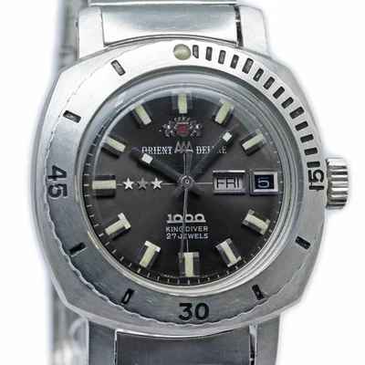ORIENT KING DIVER 1000 CB.349-11340 男女皆宜 灰色 不锈钢 日本腕表 — 第 1/4 张图片