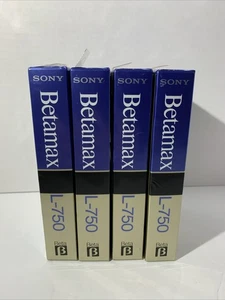 One L-750 Beta Tapes Sony Betamax L-750BT Blank Tape (7) - Foto 1 di 4