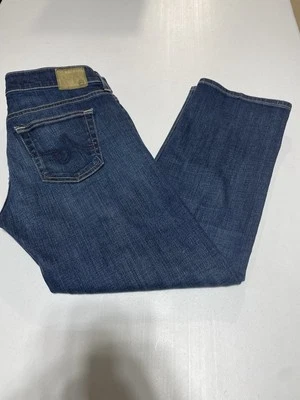 Jeans cropped reto relaxado Adriano Goldschmied The Tomboy Crop 32x25,5 (etiqueta 29R) - Imagem 1 de 4