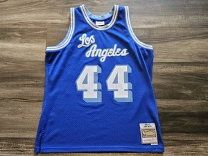 1960-61 Jerry West #44 Lakers Mens Mitchell & Ness Blue Swingman Jersey Sz XL - Picture 1 of 7