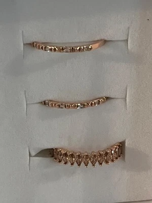 Bomb Party Come Through With The Sparkle Luxe Bands Rings Size 9 RBP8119 - Image 1 of 4