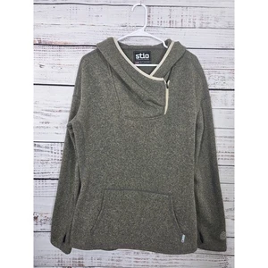 Stio Sweetwater fleece/hoodie 1/4 zip hoodie ladies X-large heather - Picture 1 of 4