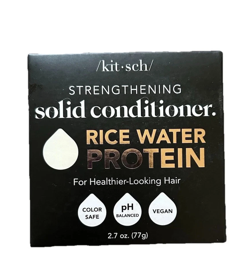 Kitsch Rice Water Protein Conditioner Bar Strengthening Made in US 2.7 Oz.