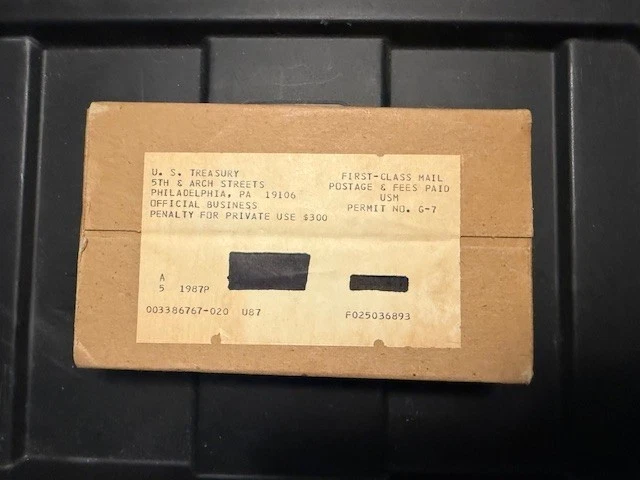 (5) 1987 US Mint Coin Sets All SEALED & Unopened Shipping Box OCP - Image 1 of 1