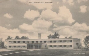 Wells Municipal Hospital - Wells, Minnesota. - unposted Litho - Imagen 1 de 3
