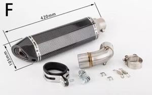Silenciador de tubo de escape con tubo de enlace medio para motocicleta Honda CB1000R 2008-2016 - Imagen 1 de 8