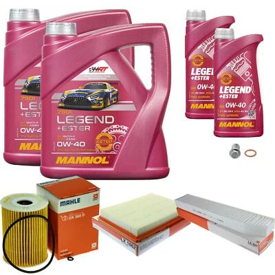 MAHLE Inspección Set 10 L MANNOL Legend+Ester 0W-40 Para Jeep Commander 3.0 - Imagen 1 de 4