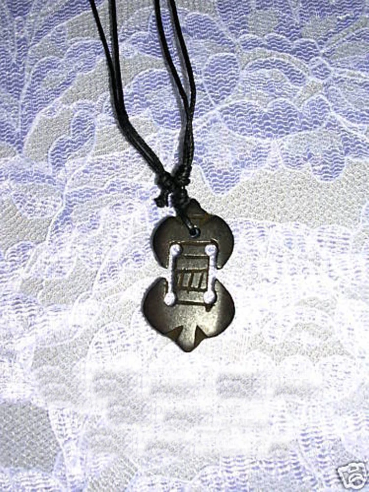 全新 MOJAVE TRIBAL DESIGN WILD ONE SYMBOL 雕刻吊坠 ADJ 28 项链 — 第 1/1 张图片