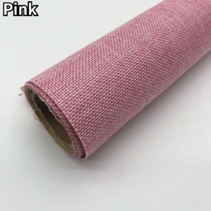 1M Self Adhesive Linen Fabric DIY Wallpaper Upholstery Craft Furniture Material - Picture 1 of 26