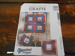 McCalls Homeland Treasures modello artigianale 3989 appendiabiti da parete non tagliato - Foto 1 di 2