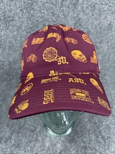 Arizona State Sun Devils Hat Maroon Logo Strap-Back Baseball Cap NCAA - Picture 1 of 5
