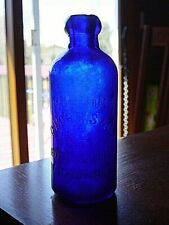 1880-90s COBALT BLUE Detroit MICHIGAN Mich. MI. Hutch HUTCHINSON soda pop bottle