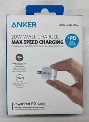 Anker 20W Wall Charger MAX SPEED CHARGING (A2634) - Image 1 of 4