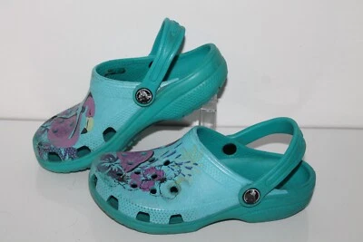 Crocs Classic Clog Casual Shoes, Turquoise/Pink Flamingo, Children's US 13 C - Image 1 of 4