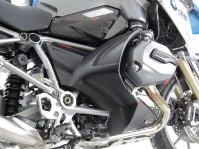 Lower Fairing Cylinder Heat Guards BMW R1200GS R1200 R RS R1250GS Glossy Black - Image 1 of 4