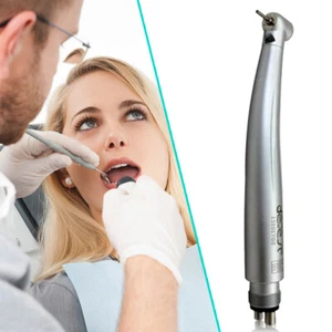 Manipolo turbina fibra ottica led dentale 4 fori pulsante alta velocità tipo NSK - Foto 1 di 8