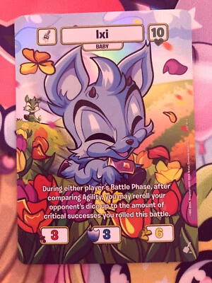 Neopets Battledome TCG 25th Anniversary - Baby Ixi (N25-145 R) - Image 1 of 2