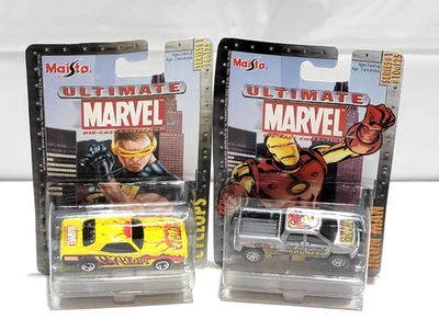 Lote de 2 Maisto Ultimate Marvel Die Case Iron Man (0041-1) y Cyclops (9939-1) Foto 1 de 3