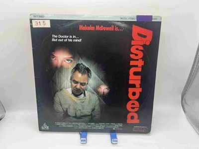 "Disturbed" Extended Play Laserdisc LD - Malcolm McDowell Foto 1 de 3