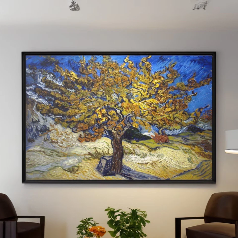 The Mulberry Tree by Vincent van Gogh Canvas/Poster Wall Art - Housewarming Gift - Image 1 of 2