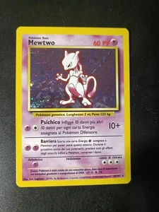 Pokémon Mewtwo 10/102 Set Base - HOLO - Ita - Vintage A13 - Imagen 1 de 3