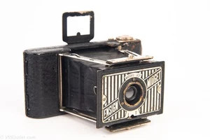 Houghton Ensign Midget Model 22 E-10 Film 3½x4½cm Exposure Folding Camera V23 - Picture 1 of 7