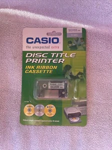 New Casio Silver Ink Ribbon Cassette TR-18SR for CD/DVD Disc Title Printer (34) - Picture 1 of 6