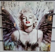 Stunning Marilyn Monroe Enamelled Wall Art, Wall Decor,  35cm X 35cm, Iconic