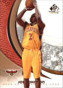 2005-06 SP Game Used 100 Atlanta Hawks Basketball Card #4 Joe Johnson /100