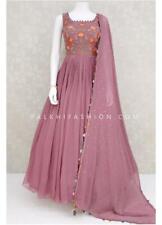 Indian Georgette with Embroidery Work Gown Fancy Design Wedding Party Wear Suit