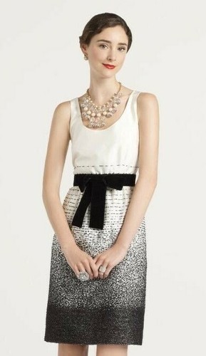 Abito Kate Spade New York Trish Be abbagliato panna nero 6 $445