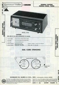 Vintage Sam's Photofact/Schematic Folder G.E. Modell #S C535A, T1210A SFF90 - Bild 1 von 1