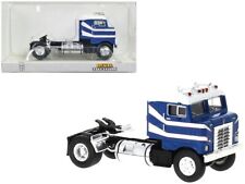 1950 Kenworth Bullnose Truck Tractor Blue with White Top and Stripes 1/87 (HO)