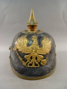 #166, Pickelhaube für Mannschaften der Linieninfanterie, Infanterie, um 1900 - Bild 1 von 5