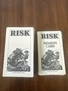 1993 Risk Game Replacement Set of 56 Game Cards - Picture 1 of 2