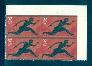 US 3863 Athens 2004 Olympics, Plate block/4, Plate #P1111 Mint OG NH - Picture 1 of 1